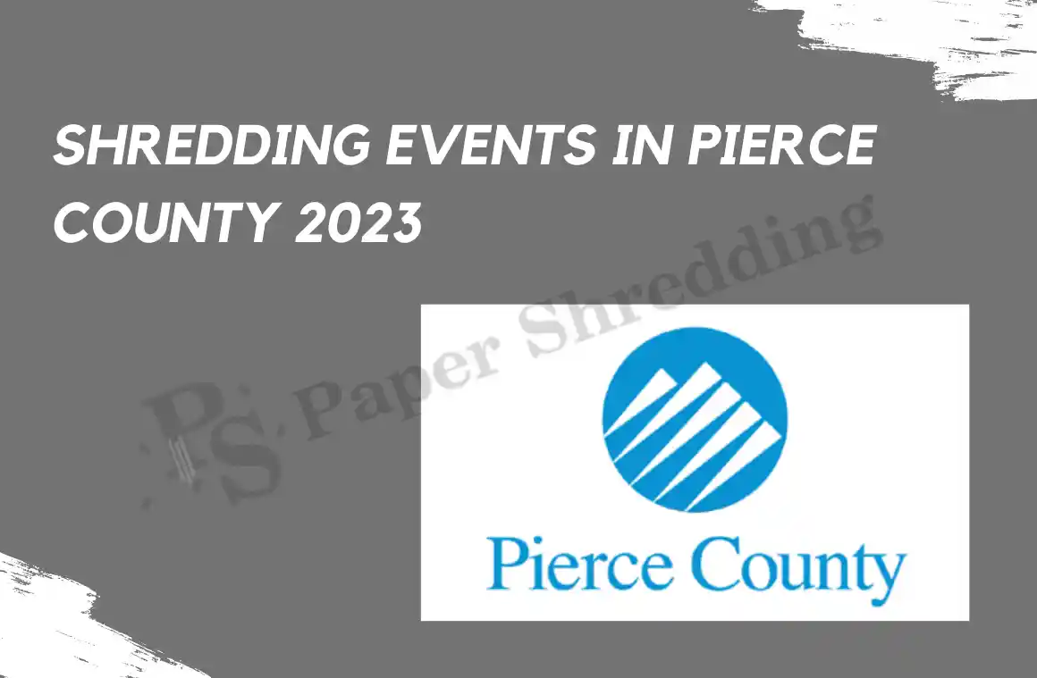 pierce county shredding events